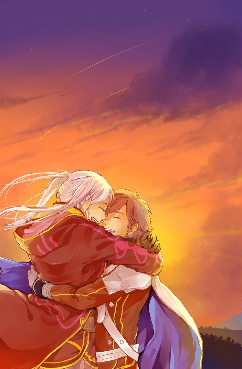 female robin and chrom (fire emblem and 1 more) drawn by namiine