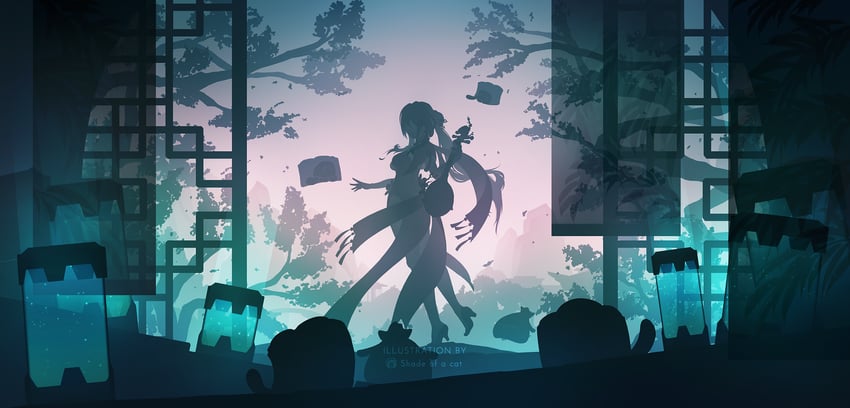 ruan mei (honkai and 1 more) drawn by shade_of_a_cat