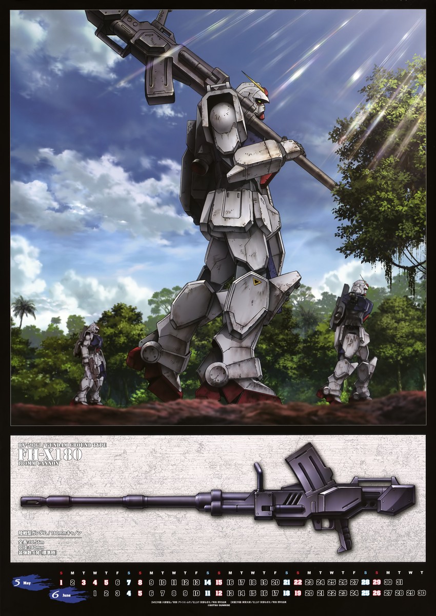 ground gundam (gundam and 1 more) drawn by azuma_kentarou and kawahara_tomohiro