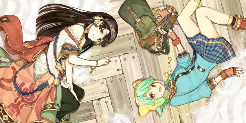 shallistera and shallotte elminus (atelier and 1 more) drawn by hidari_(left_side)