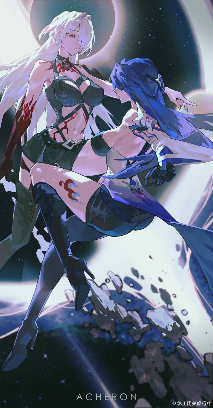 acheron (honkai and 1 more) drawn by biguan_xiuxing_zhong