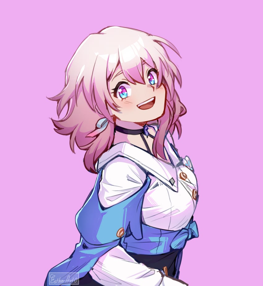 march 7th (honkai and 1 more) drawn by estherart0