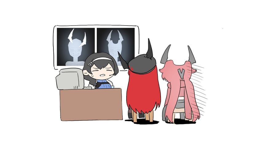 rapi, red hood, and mary (goddess of victory: nikke) drawn by wge