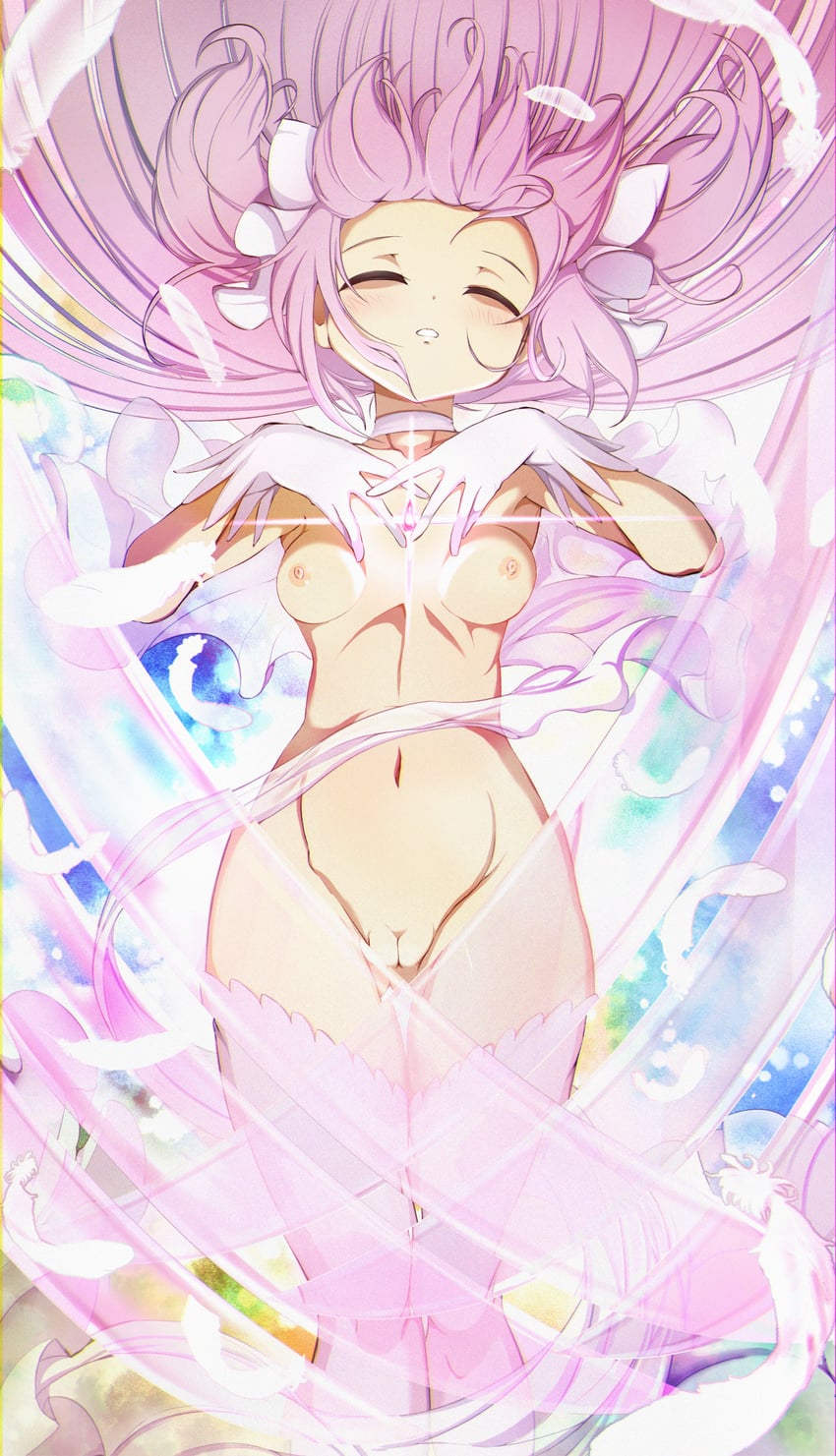 kaname madoka and ultimate madoka (mahou shoujo madoka magica) drawn by dai_toro
