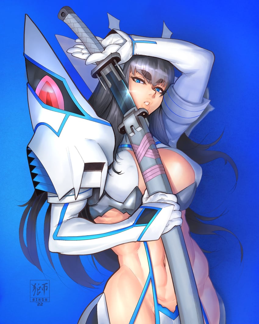 kiryuuin satsuki and junketsu (kill la kill) drawn by a.b.singh