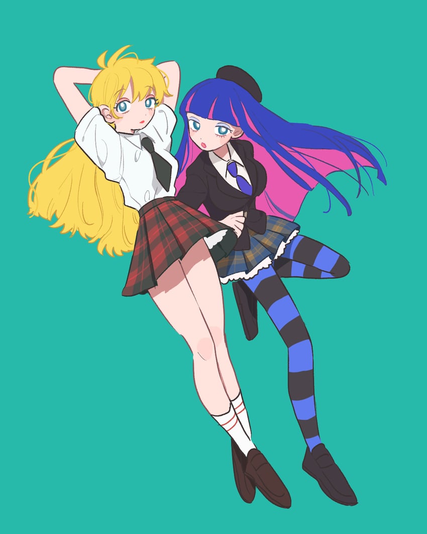 stocking and panty (panty & stocking with garterbelt) drawn by fucca