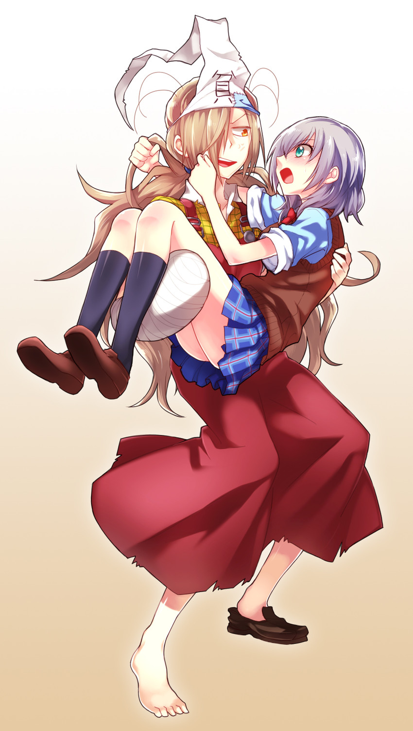 momiji and sakura ichiko (binbougami ga!) drawn by re_ghotion