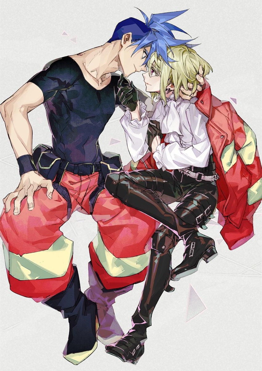 lio fotia and galo thymos (promare) drawn by koto_(gamelife506)