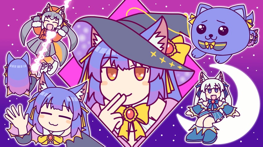 island fox and rurun rururica (kemono friends and 2 more) drawn by balbal94