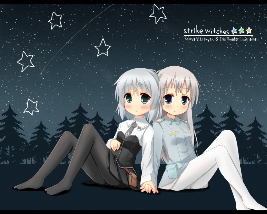 sanya v. litvyak and eila ilmatar juutilainen (world witches series and 1 more) drawn by karaage3