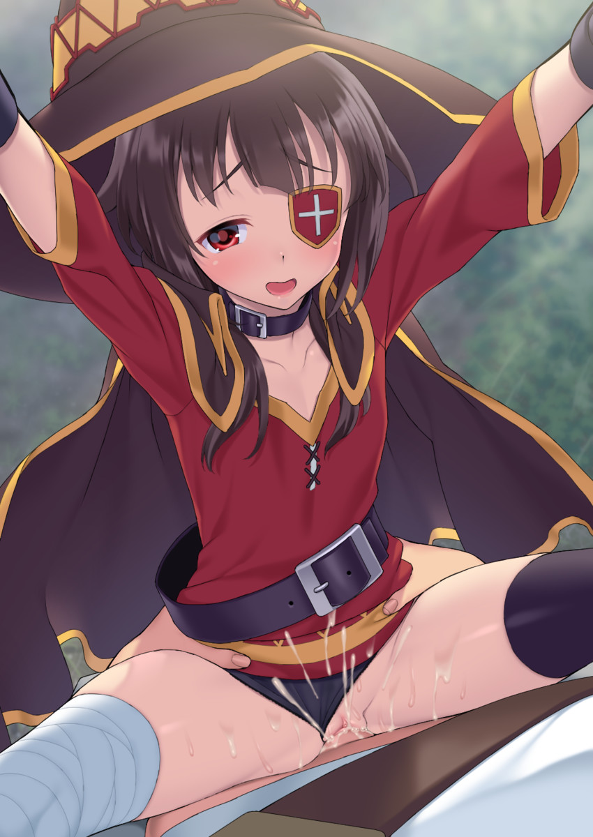 megumin (kono subarashii sekai ni shukufuku wo!) drawn by suzume_inui
