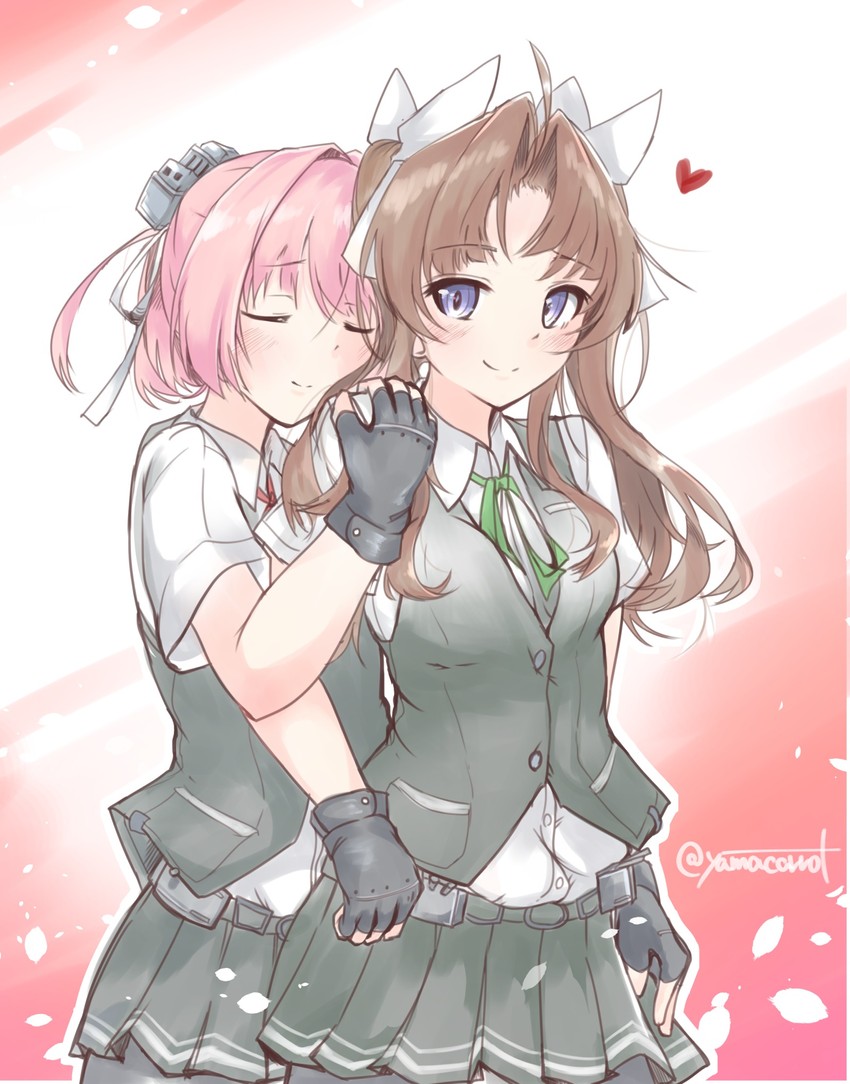 shiranui, kagerou, and kagerou kai ni (kantai collection) drawn by yamacarrot