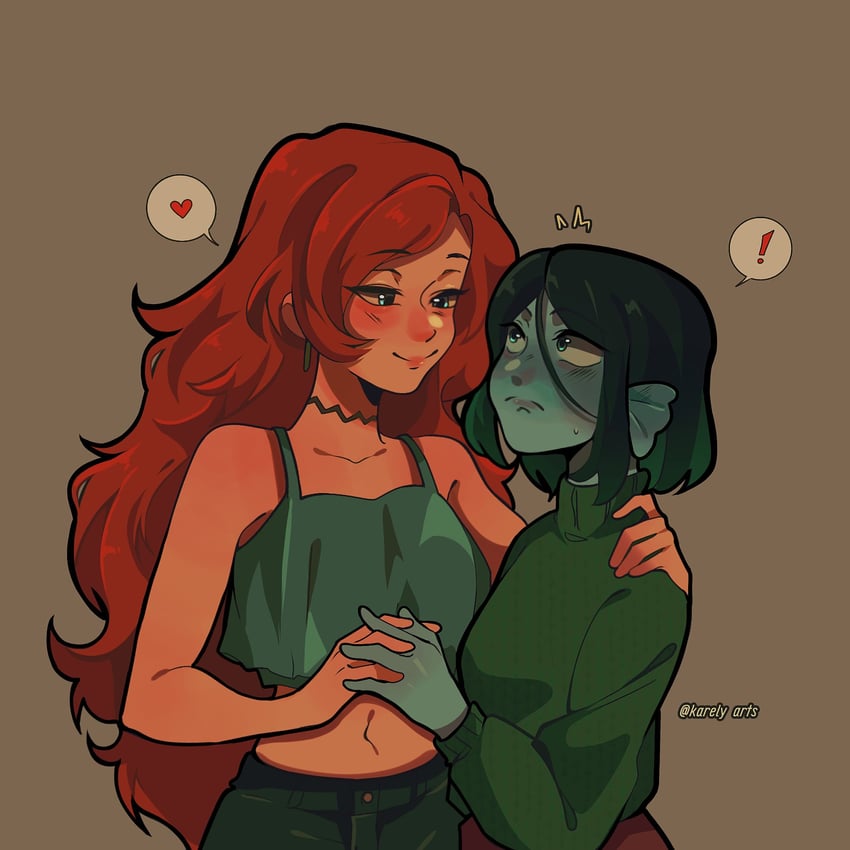 chelsea and ruby gillman (ruby gillman: teenage kraken) drawn by karely_arts