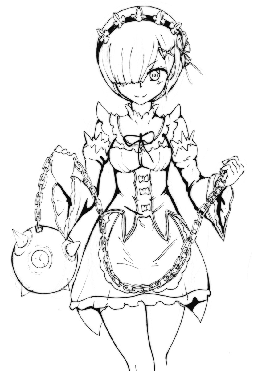 rem and inha (re:zero kara hajimeru isekai seikatsu and 1 more) drawn by inhabituels_estudios