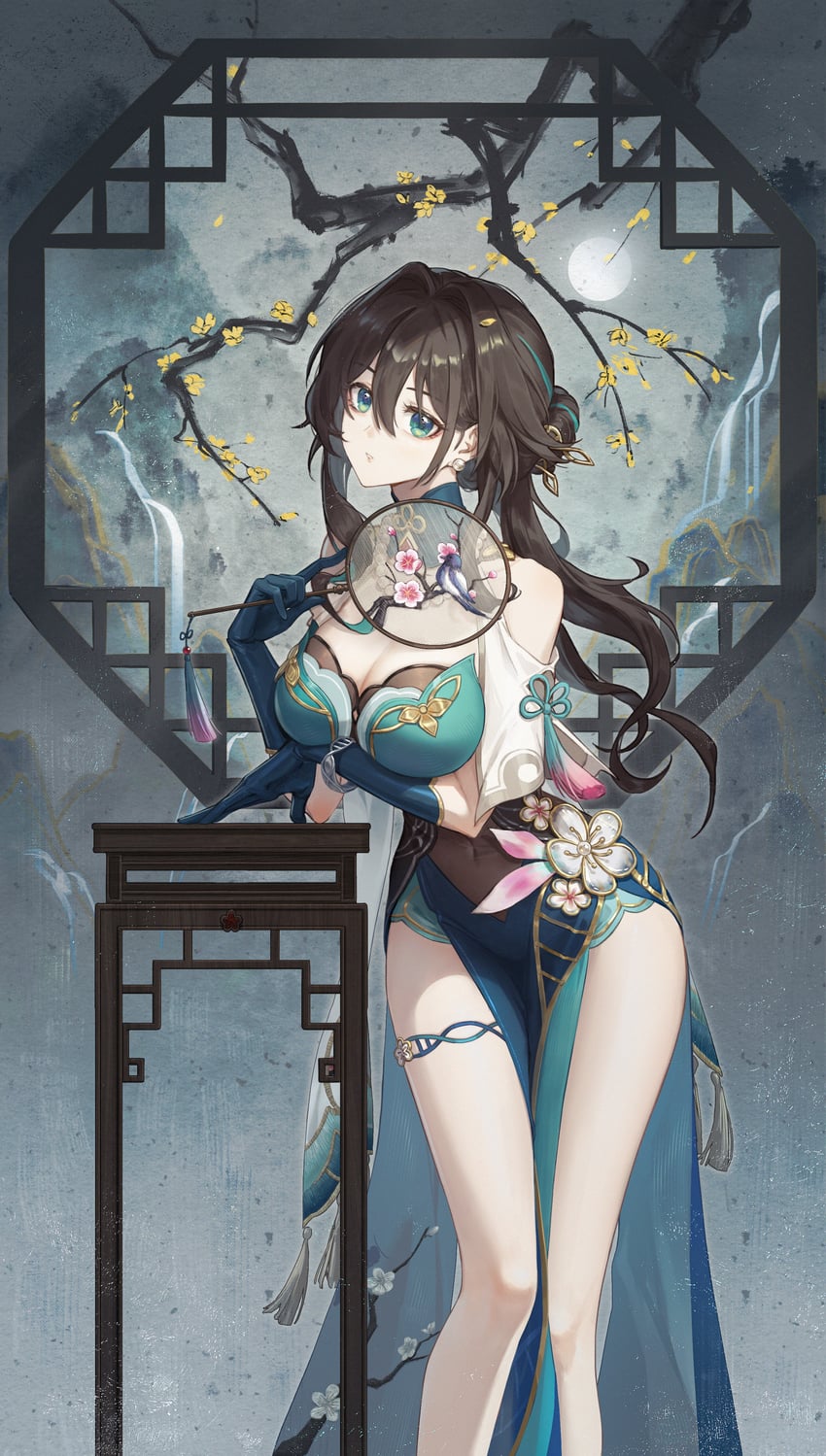 ruan mei (honkai and 1 more) drawn by naglus
