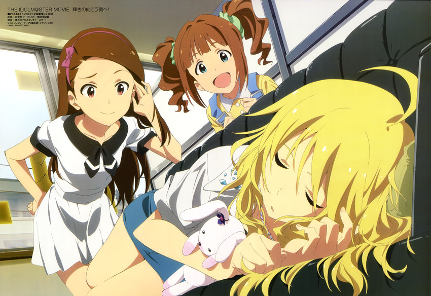 hoshii miki, minase iori, takatsuki yayoi, and usa-chan (idolmaster and 2 more) drawn by tanaka_yuusuke