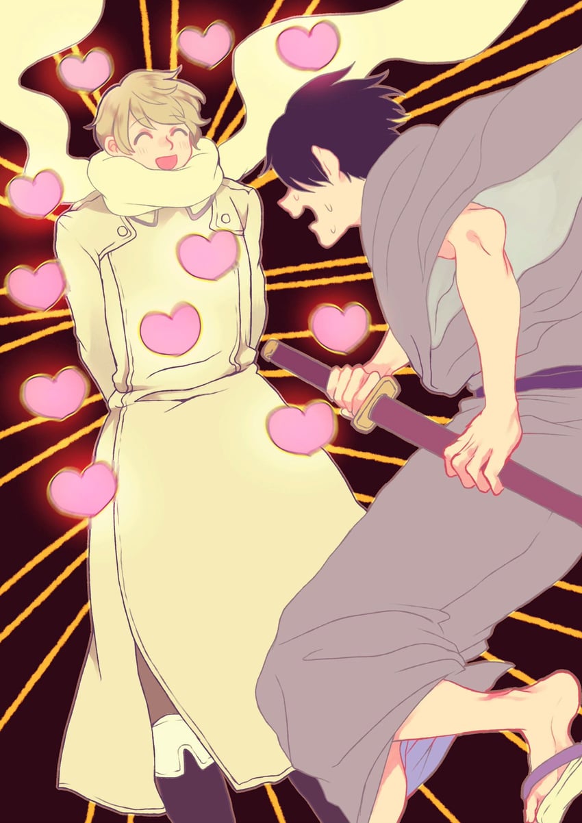 japan and russia (axis powers hetalia) drawn by poco0818_l