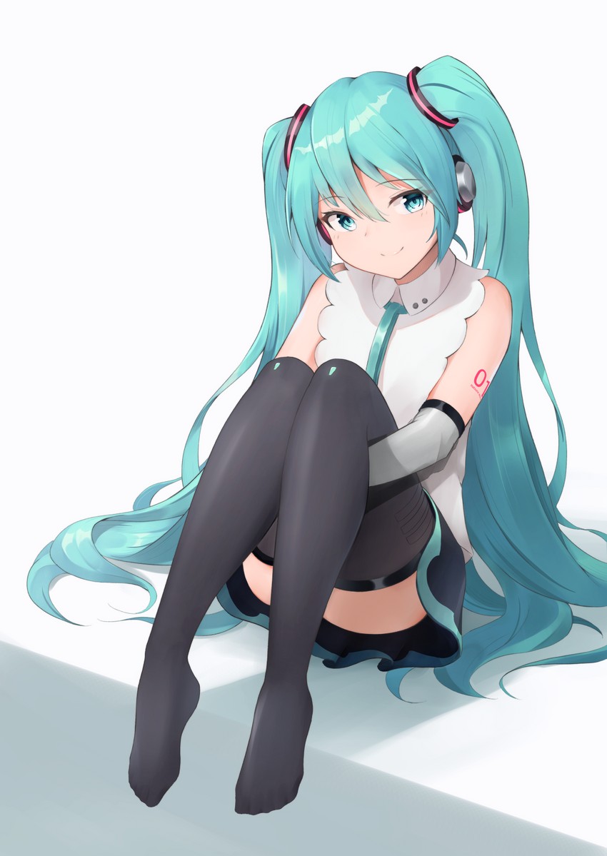 hatsune miku (vocaloid and 1 more) drawn by plo1154