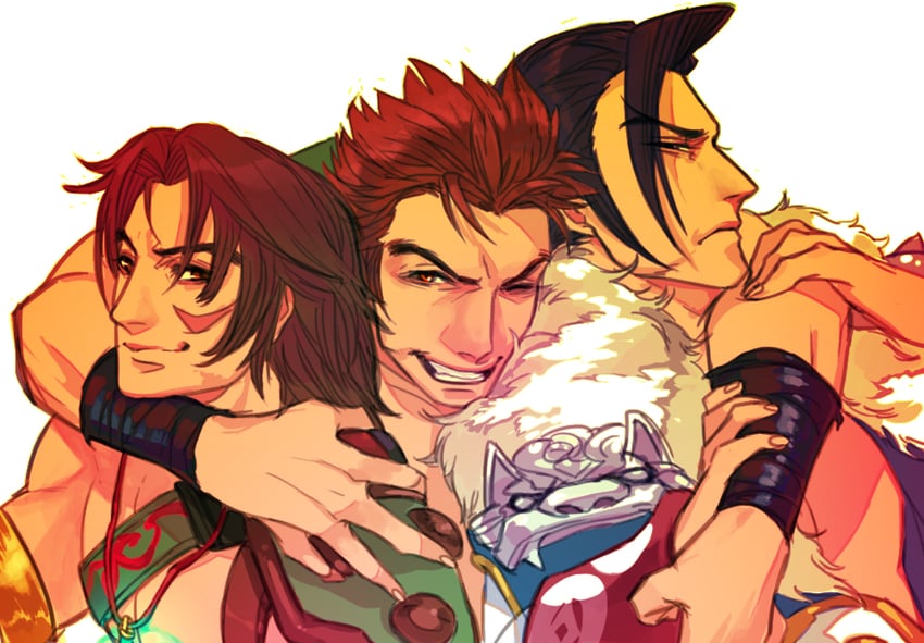 kilik, maxi, and hong yun-seong (soulcalibur) drawn by haine13