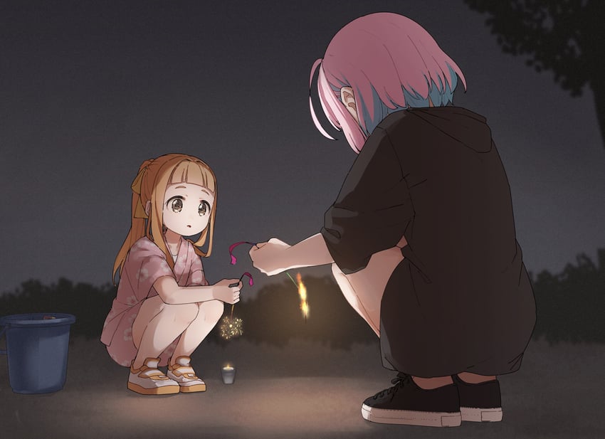 yumemi riamu and ichihara nina (idolmaster and 1 more) drawn by yukie_(kusaka_shi)