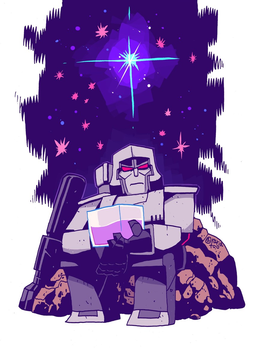 megatron (transformers and 1 more) drawn by rariatto_(ganguri)