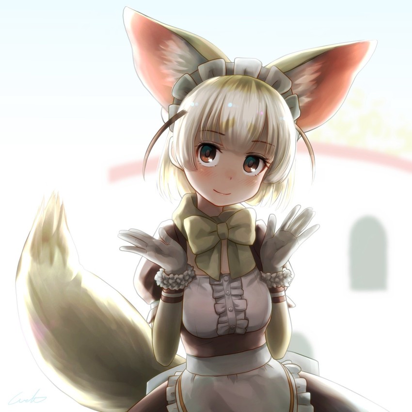 fennec (kemono friends and 1 more) drawn by welt_(kinsei_koutenkyoku)