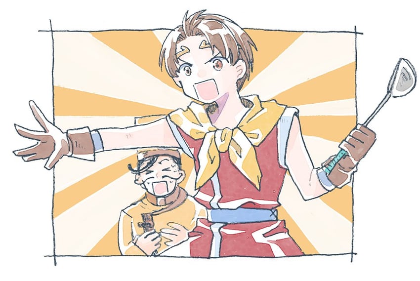 riou and hai yo (gensou suikoden and 1 more) drawn by michibata_65