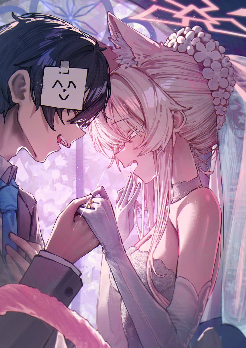 sensei, doodle sensei, and akira (blue archive) drawn by betabeet