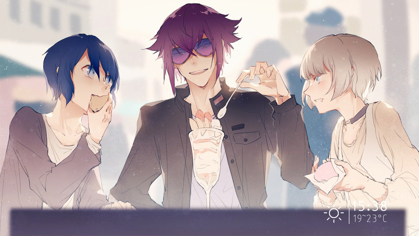 meteora osterreich, mirokuji yuuya, and kanoya rui (re:creators) drawn by 18_(backstreetno18)