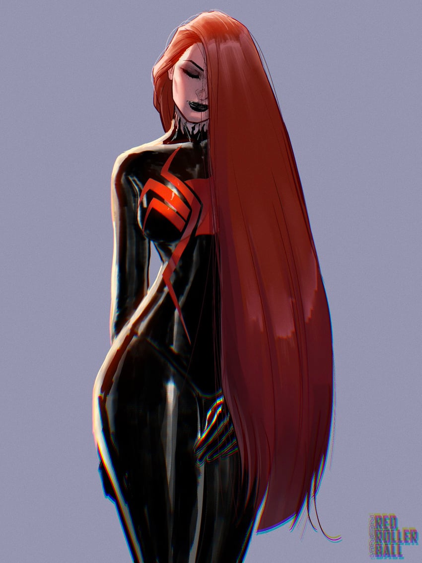 black widow and natasha romanoff (marvel and 1 more) drawn by redrollerball12
