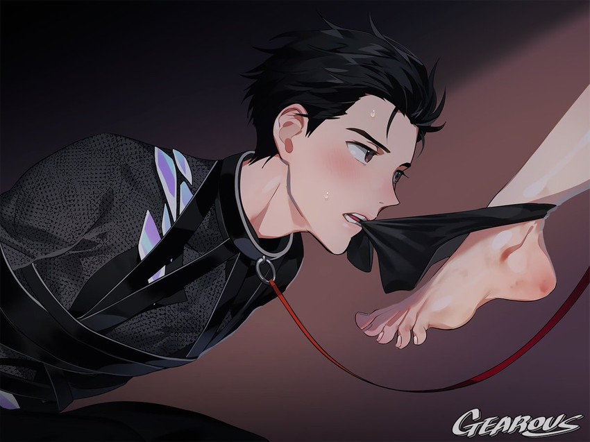 katsuki yuuri and viktor nikiforov (yuri!!! on ice) drawn by gearous