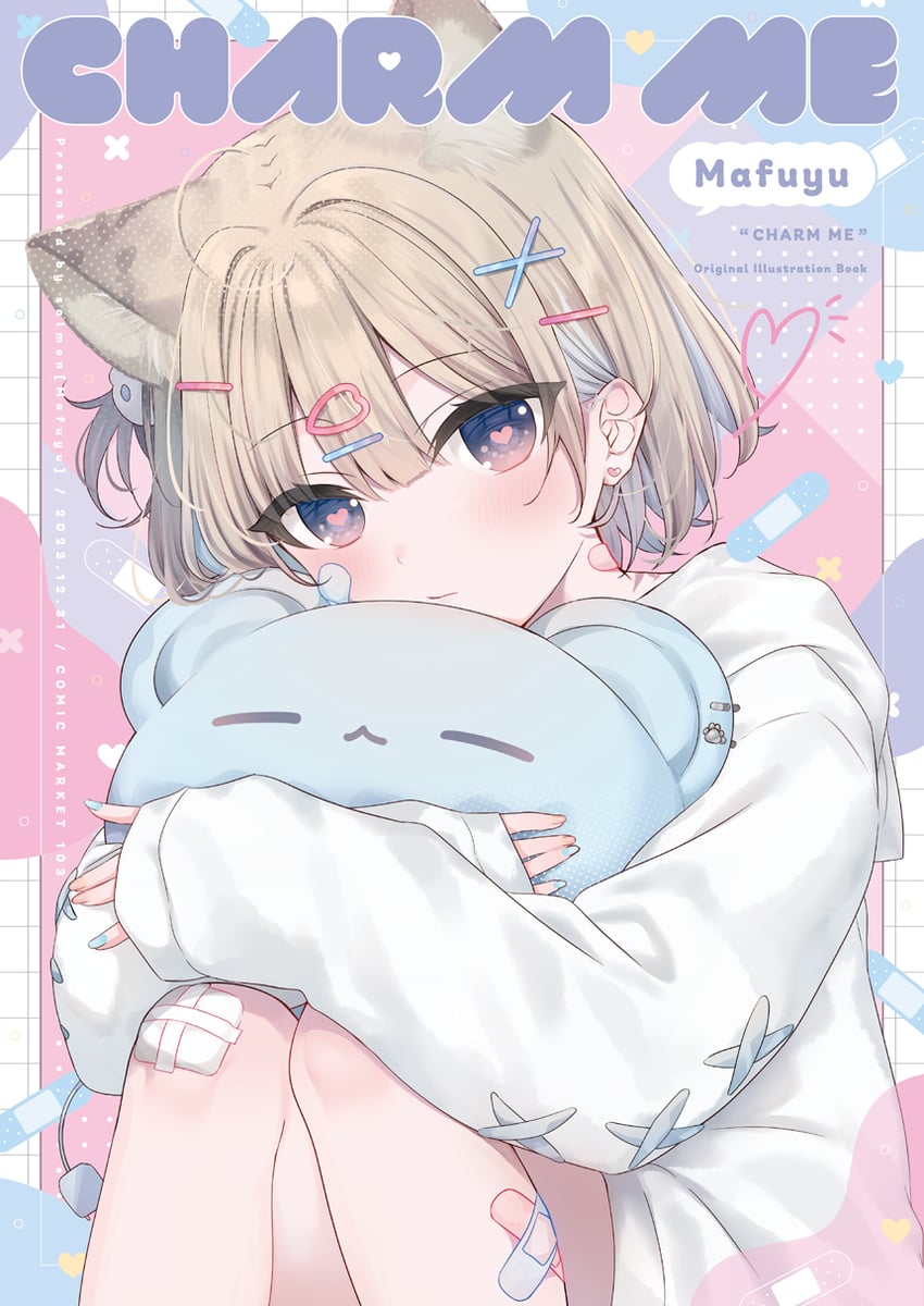 mafuyu and mafuner (indie virtual youtuber) drawn by mafuyu_(chibi21)