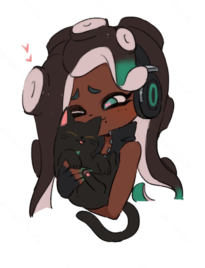 marina (splatoon and 1 more) drawn by coula_cat