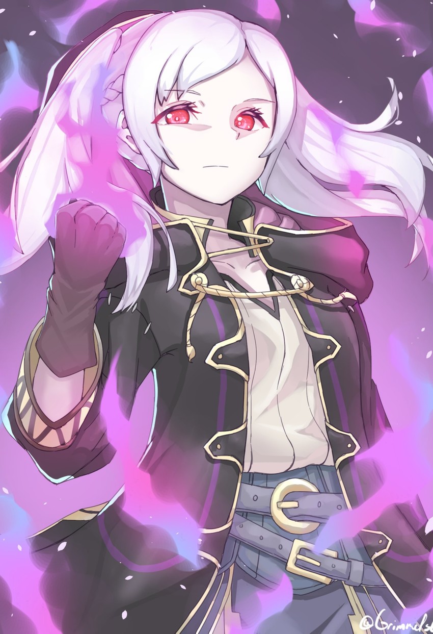 female robin (fire emblem and 2 more) drawn by grimmelsdathird