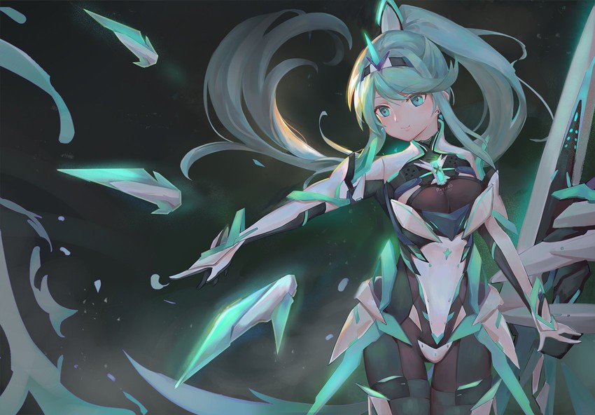 pneuma (xenoblade chronicles and 1 more) drawn by kiiro_kimi