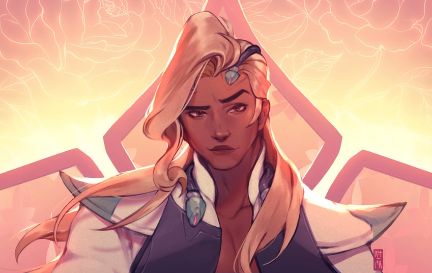 lifeweaver (overwatch and 1 more) drawn by mk/ret
