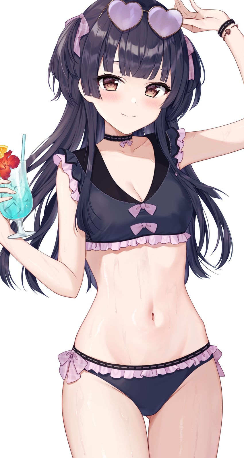 mayuzumi fuyuko (idolmaster and 1 more) drawn by mochiko_(uyu_omochi)