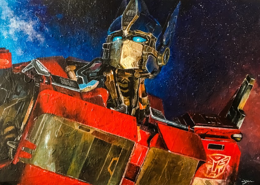 optimus prime (transformers and 1 more) drawn by towalush