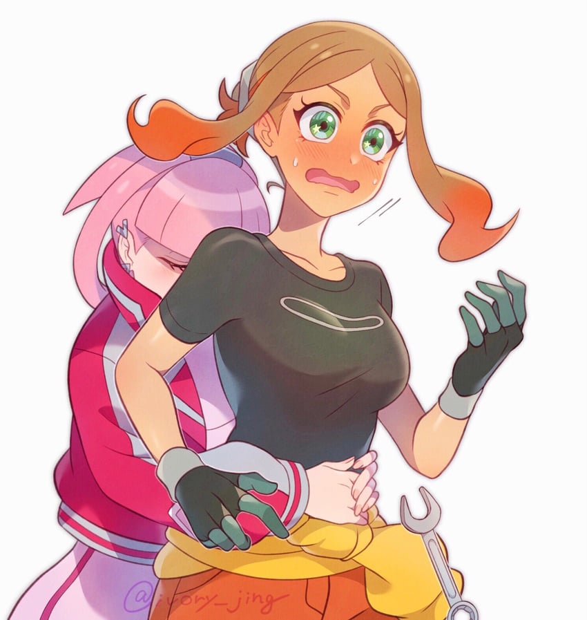 orla and mollie (pokemon and 1 more) drawn by ivory_(25680nico)