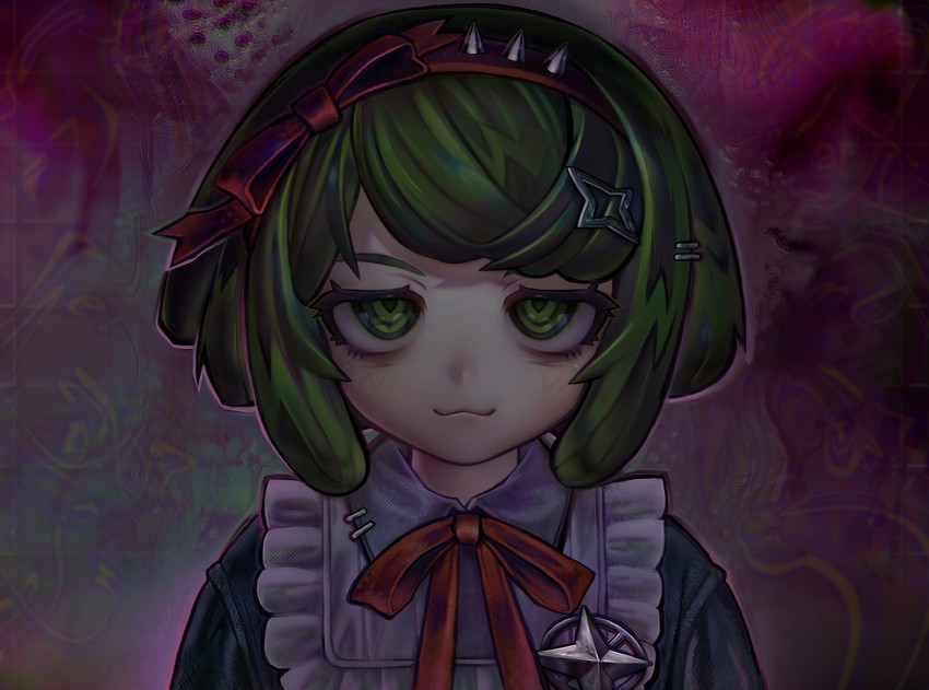 towa monaca (danganronpa and 1 more) drawn by v1v404