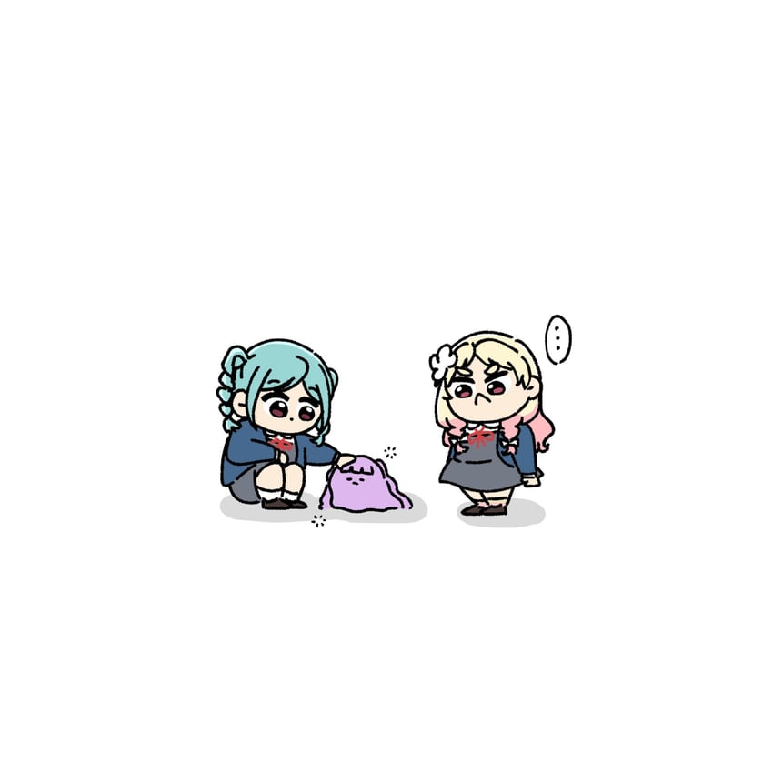 onitsuka natsumi, wien margarete, and onitsuka tomari (love live! and 1 more) drawn by rumu_(pop_step_juump)