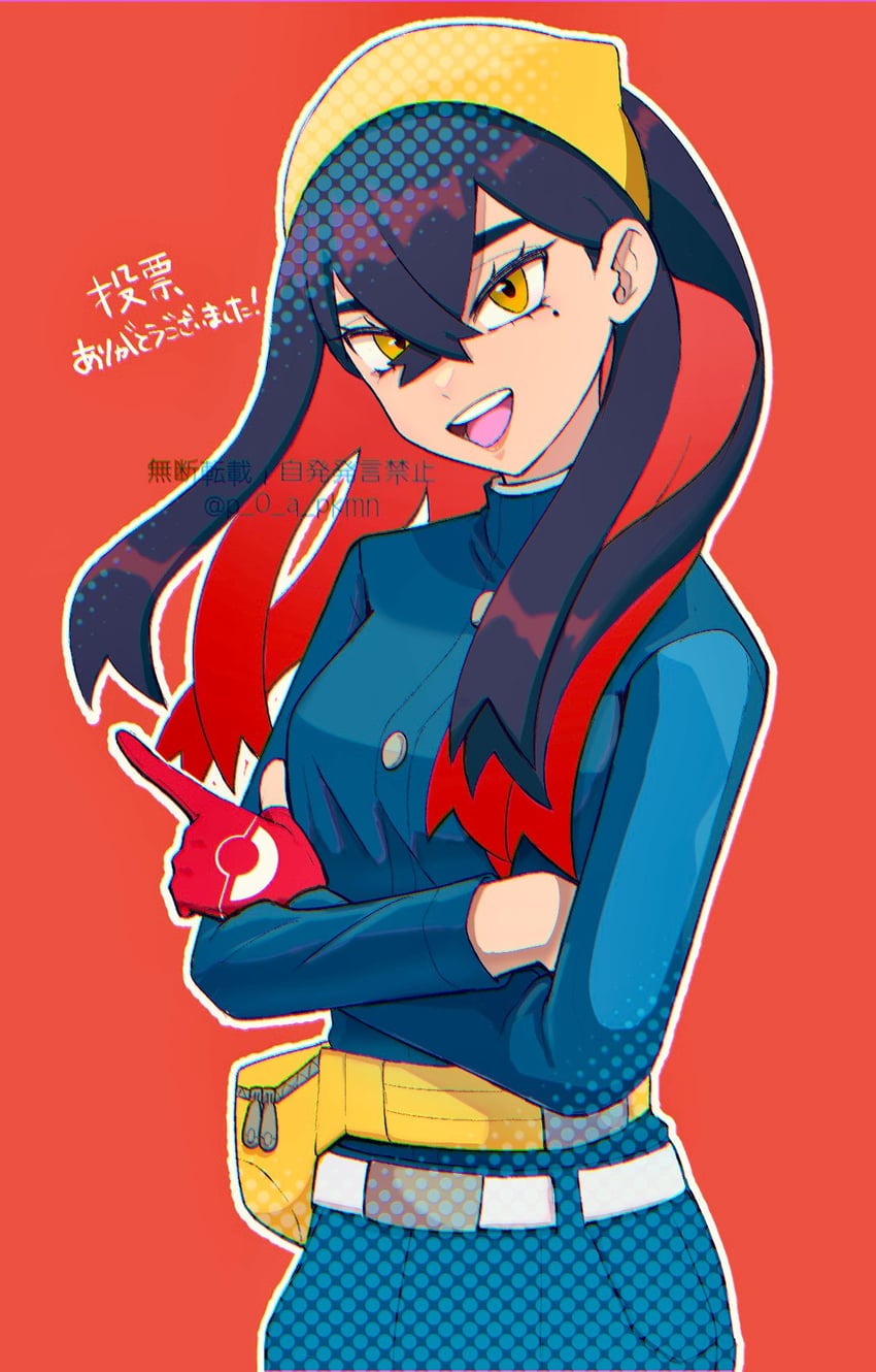 carmine (pokemon and 1 more) drawn by p_0_a