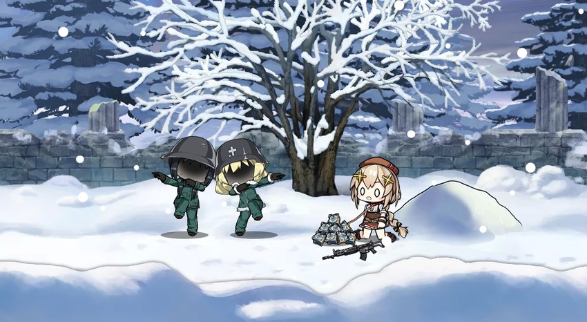 chito, yuuri, and fnc (girls' frontline and 1 more) drawn by the_mad_mimic