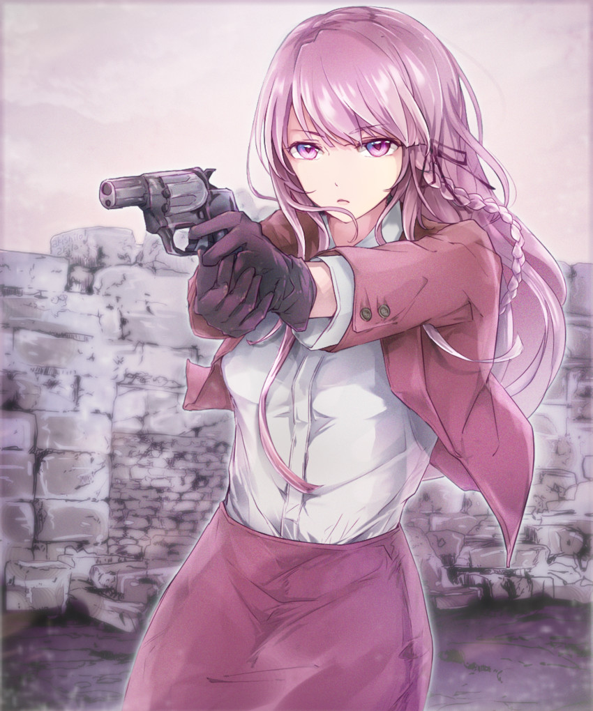 kirigiri kyoko (danganronpa and 2 more) drawn by akira_(aky-la)