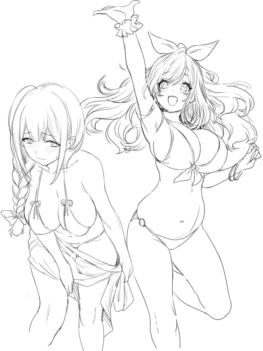 kuwayama chiyuki and tsukioka kogane (idolmaster and 1 more) drawn by whoosaku