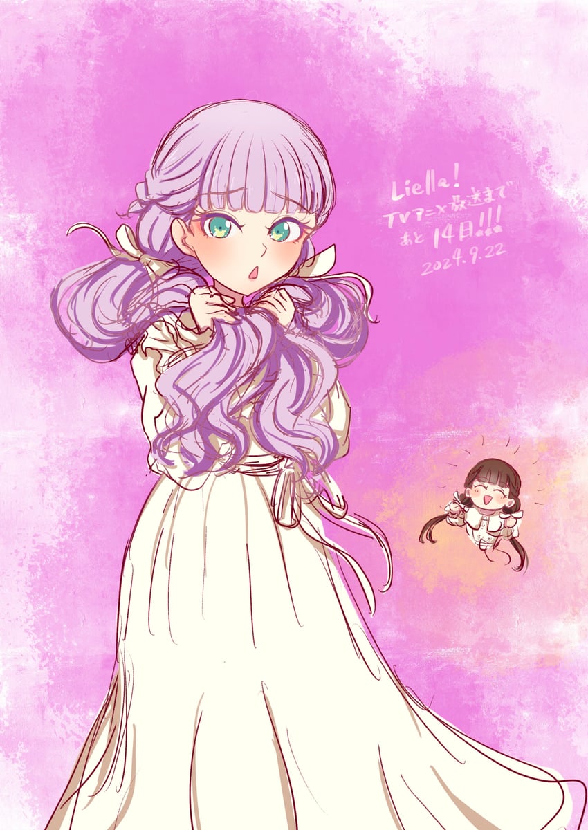 sakurakoji kinako and wien margarete (love live! and 1 more) drawn by seiha_(hnumkt)