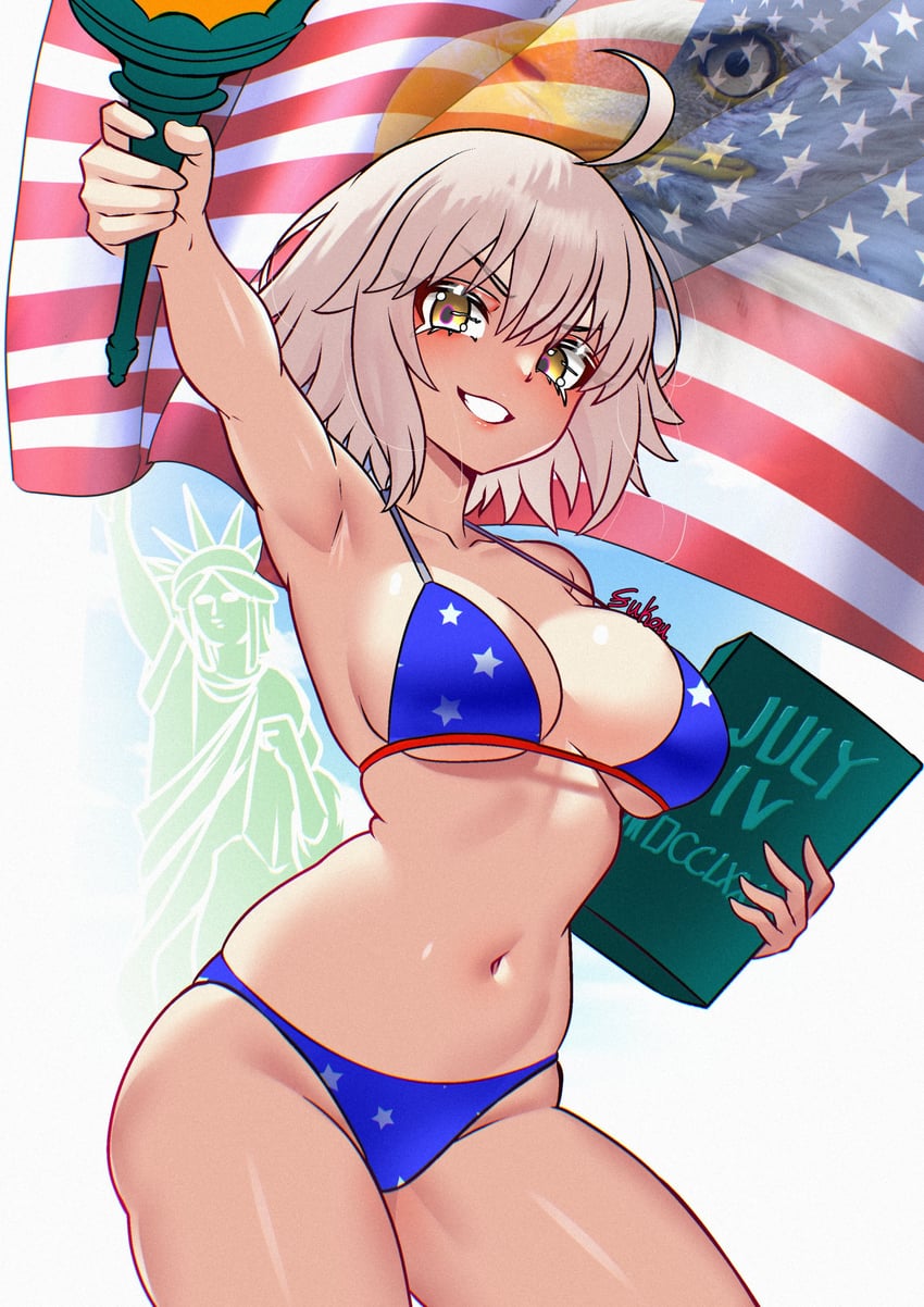 jeanne d'arc alter (fate and 1 more) drawn by fukou