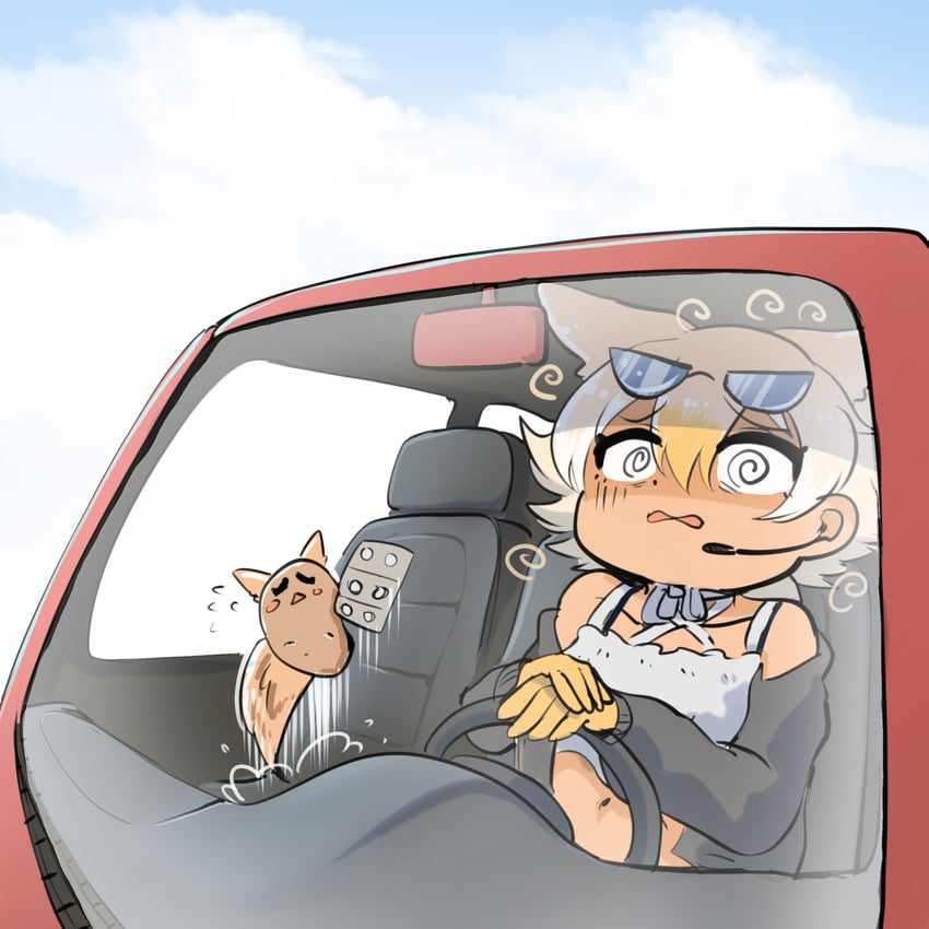 coyote and coyopotato (kemono friends and 1 more) drawn by mcgunngu