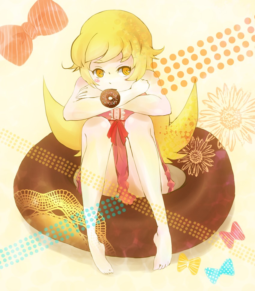 oshino shinobu (monogatari and 1 more) drawn by ming_zhi