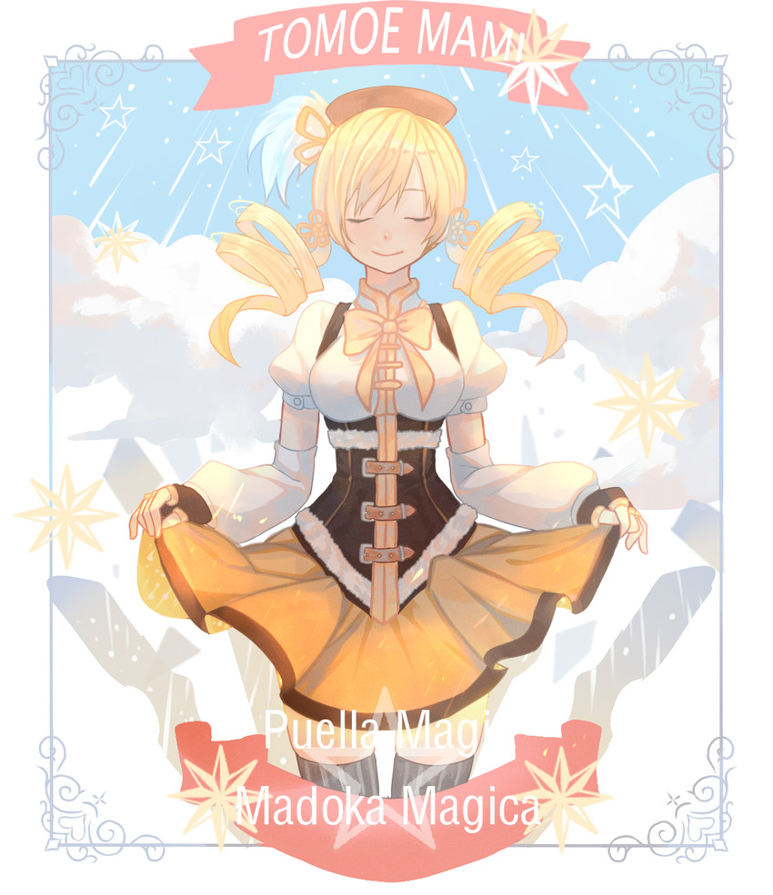 tomoe mami (mahou shoujo madoka magica) drawn by mizu_(dl7613)
